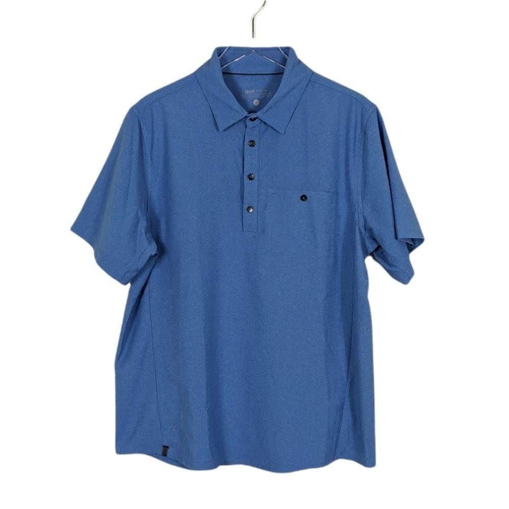 Qor Men's Stretch Short Sleeve Polo Shirt Large